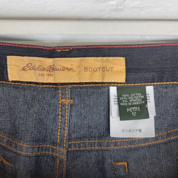 Eddie Bauer Women's Size 12 Petite Jeans Bootcut - Picture 3 of 3